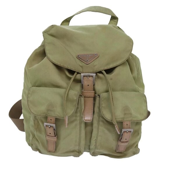 PRADA Backpack Nylon Khaki Auth - Picture 9 of 15